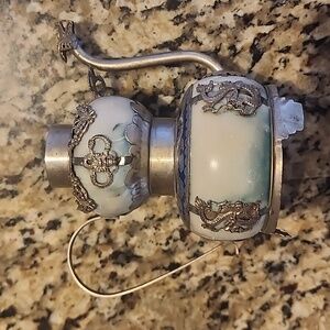 Rare Vintage Chinese incense burner cloissonne dragons possibly early 1900's